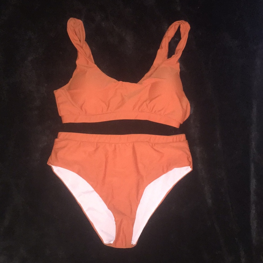 BRAND NEW 🧡 Orange High Waisted Bikini Set